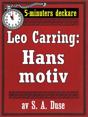 cover image of Hans motiv. Detektivhistoria